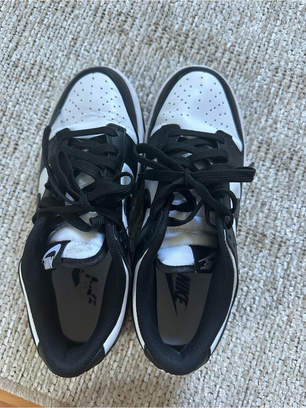 Nike Black and White Low-Top Sneakers